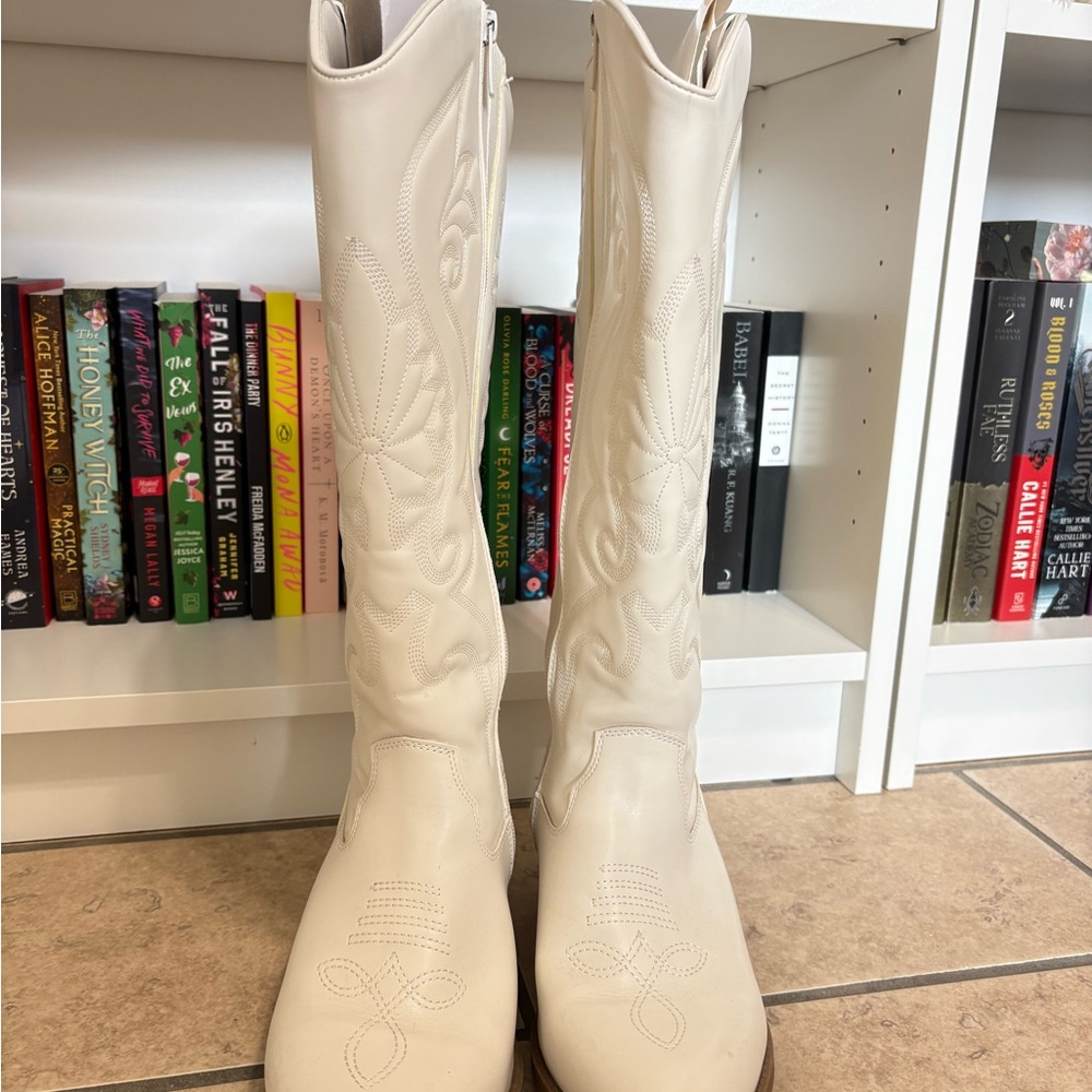 Torrid Wide Calf Women's White Tall Western Boots